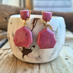 Pendientes de rodonita