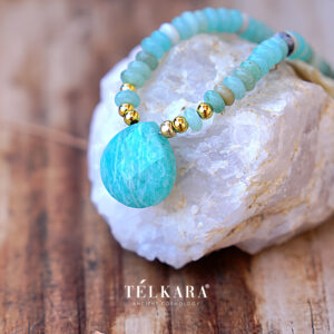 Collar amazonita
