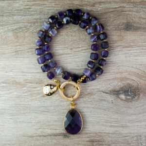 Collar amatista de lujo