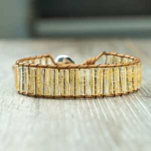 Pulsera de cuarzo rutilado